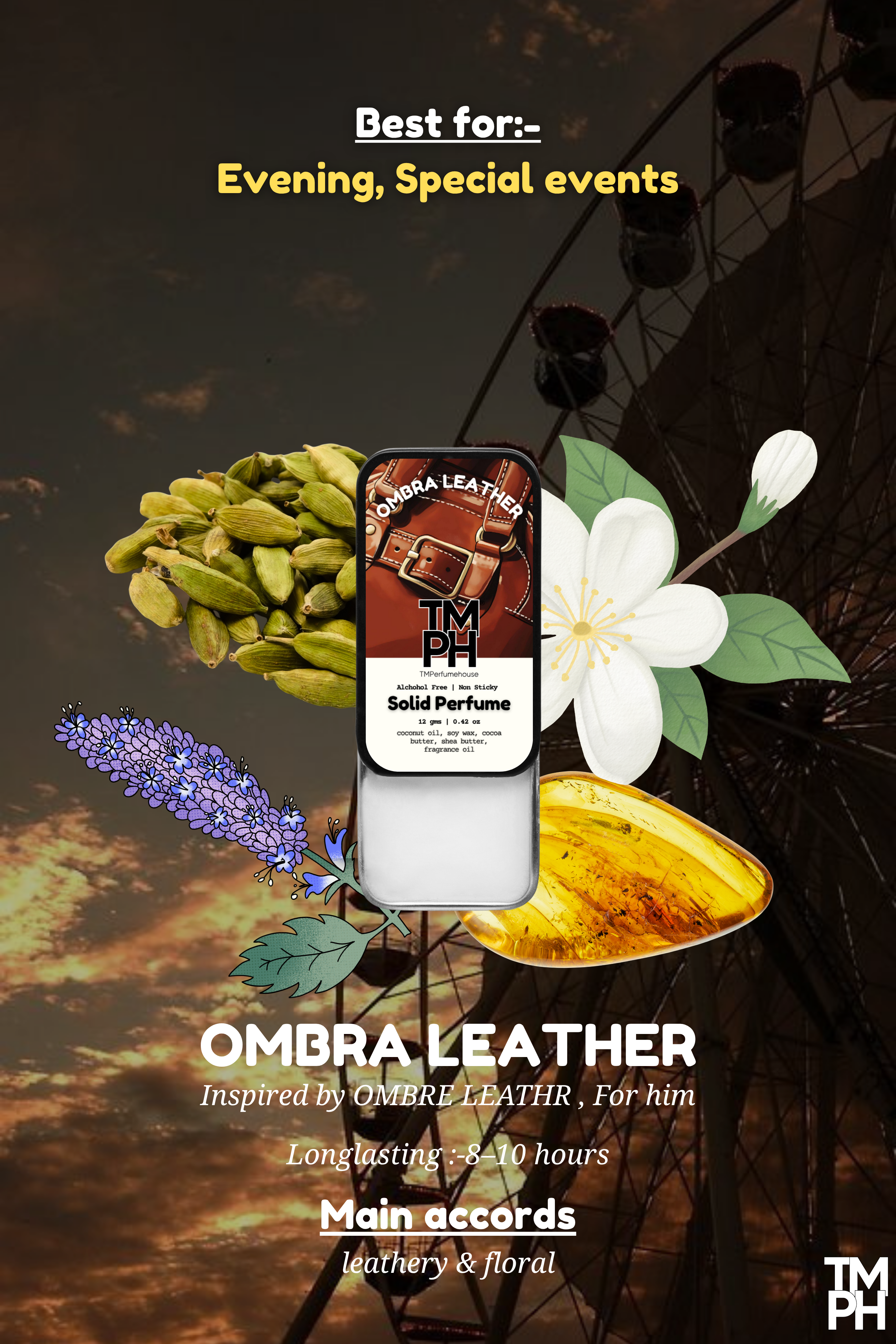 Ombra Leather – Solid Perfume | TMPerfumehouse