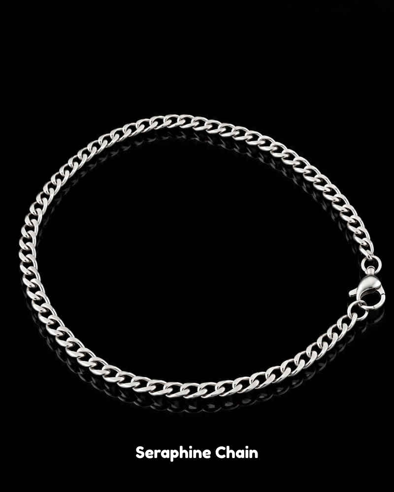 The Apex Monolith Set: Velora Chain, Seraphine Bracelet & Vanta Crest Trio