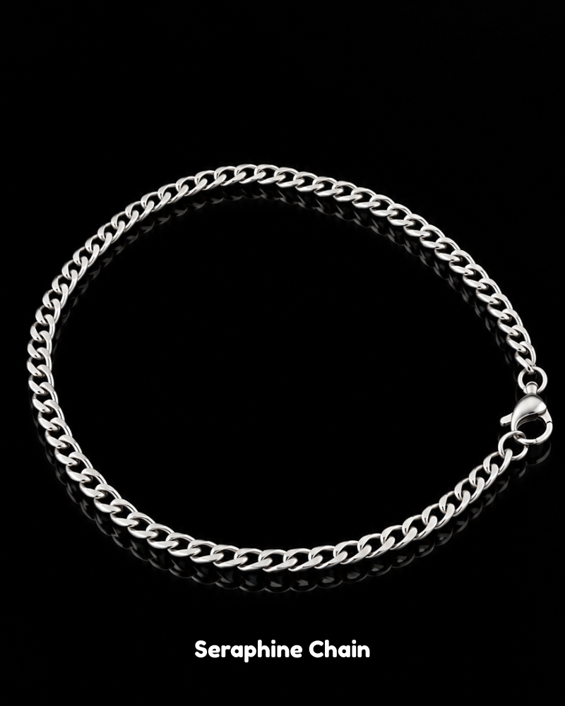 The Apex Monolith Set: Velora Chain, Seraphine Bracelet & Vanta Crest Trio