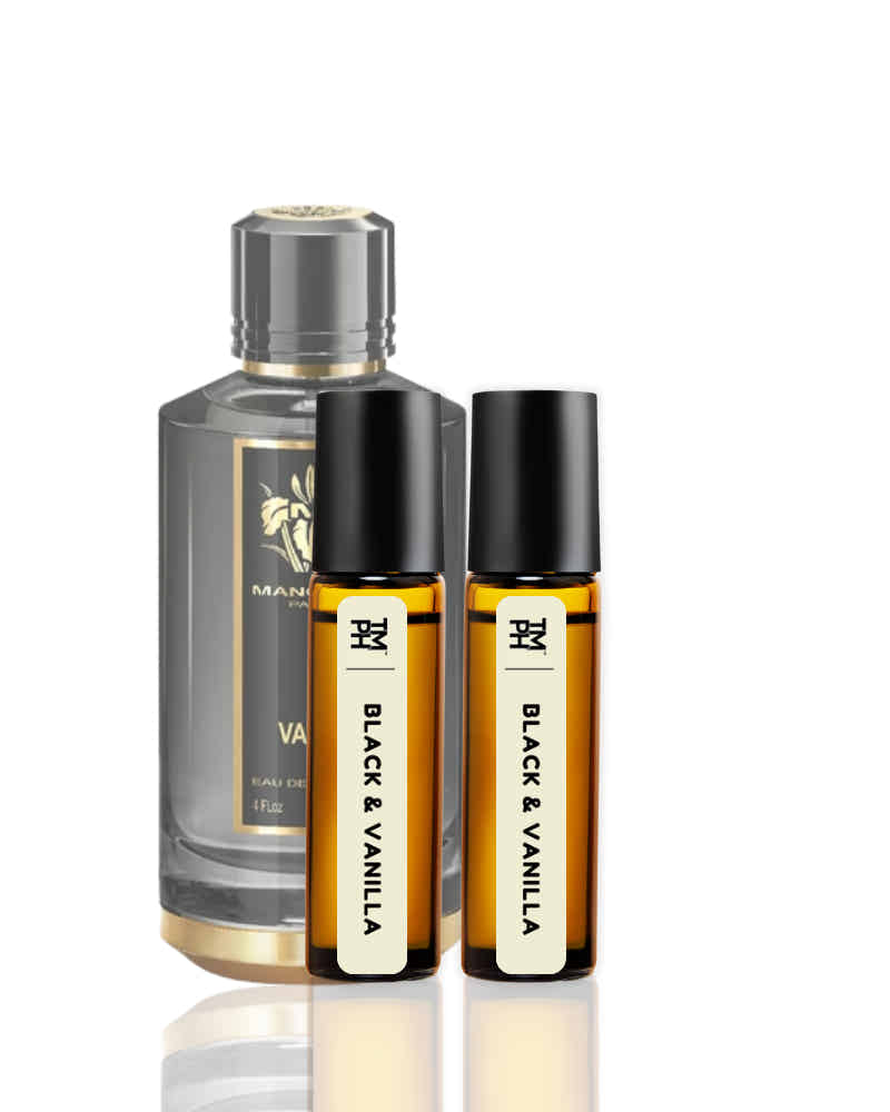 Black & Vanilla AT | Luxury Niche Attar – 10+ Hour Long Lasting Pure Oil - Inspired by Blck Vnill by Mncr*
