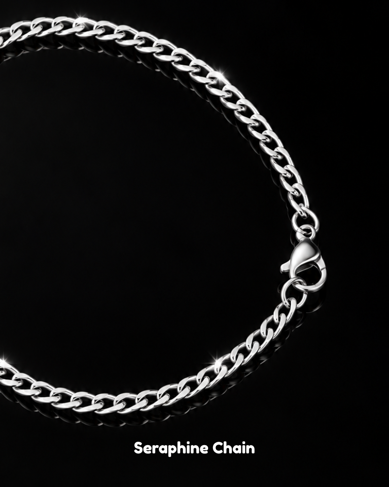 The Apex Monolith Set: Velora Chain, Seraphine Bracelet & Vanta Crest Trio