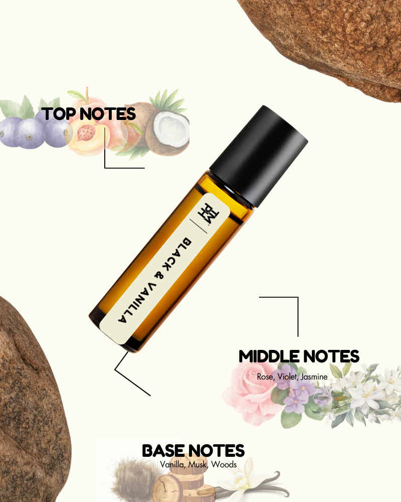 Black & Vanilla AT | Luxury Niche Attar – 10+ Hour Long Lasting Pure Oil - Inspired by Blck Vnill by Mncr*