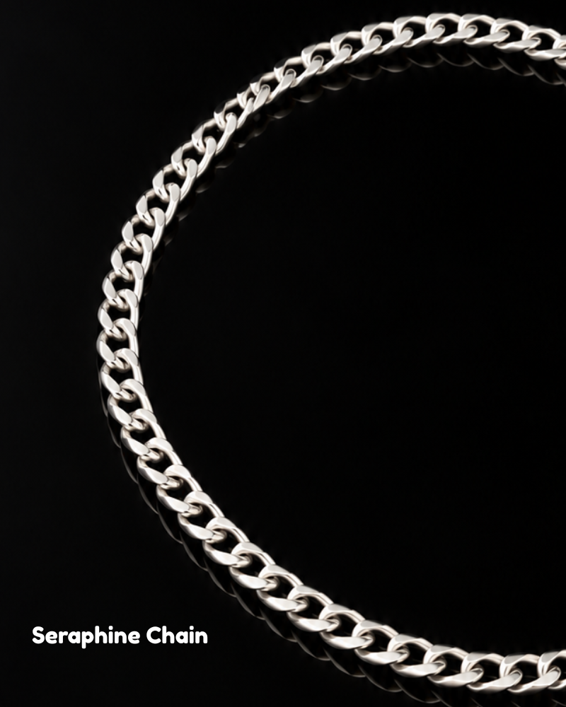 The Apex Monolith Set: Velora Chain, Seraphine Bracelet & Vanta Crest Trio