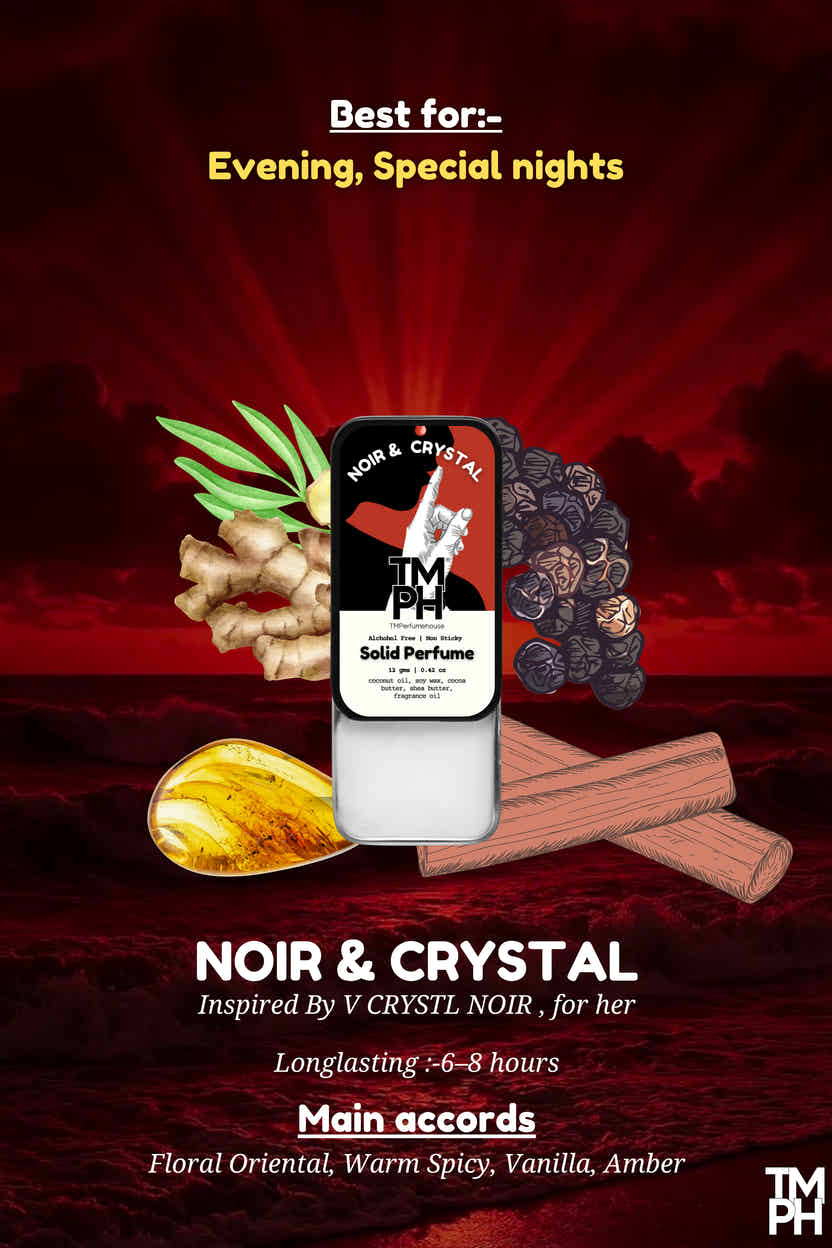 Noir & Crystal-Solid Perfume | TMPerfumehouse