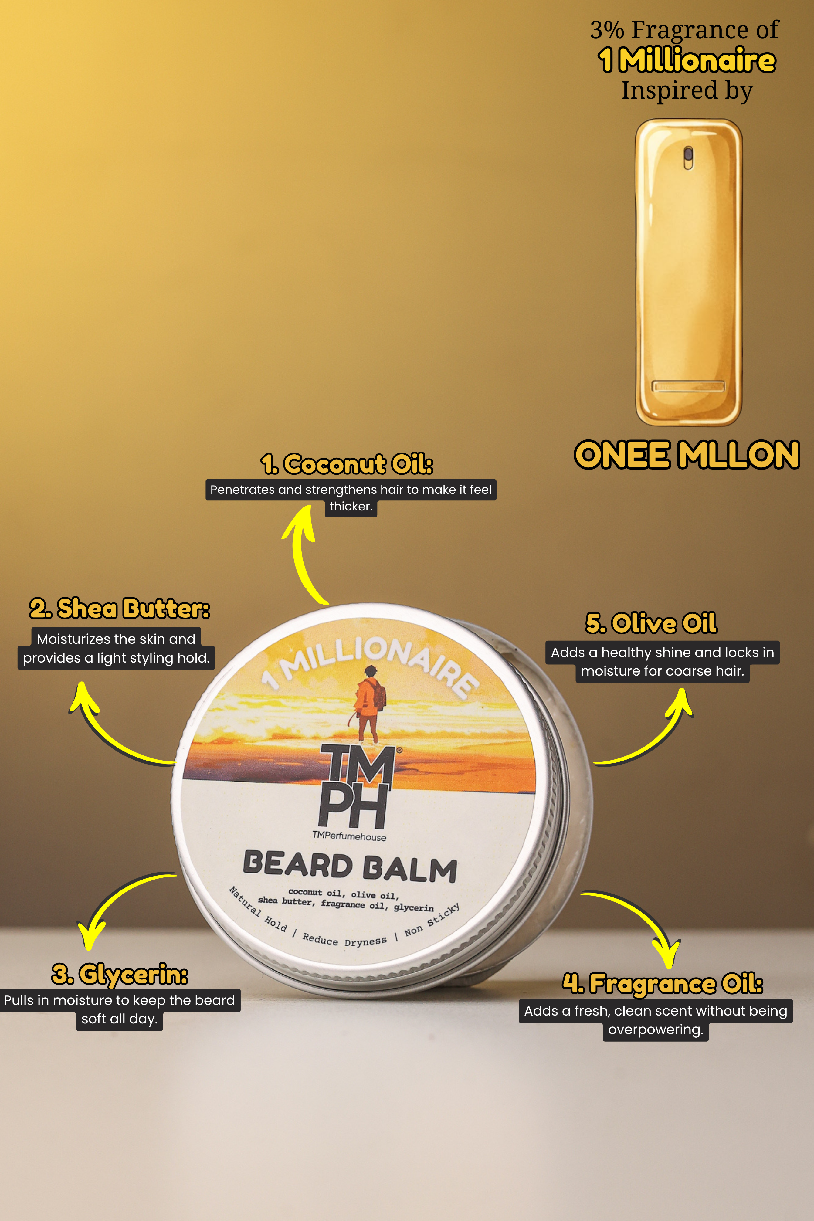 1 Millionaire | Premium Beard Balm