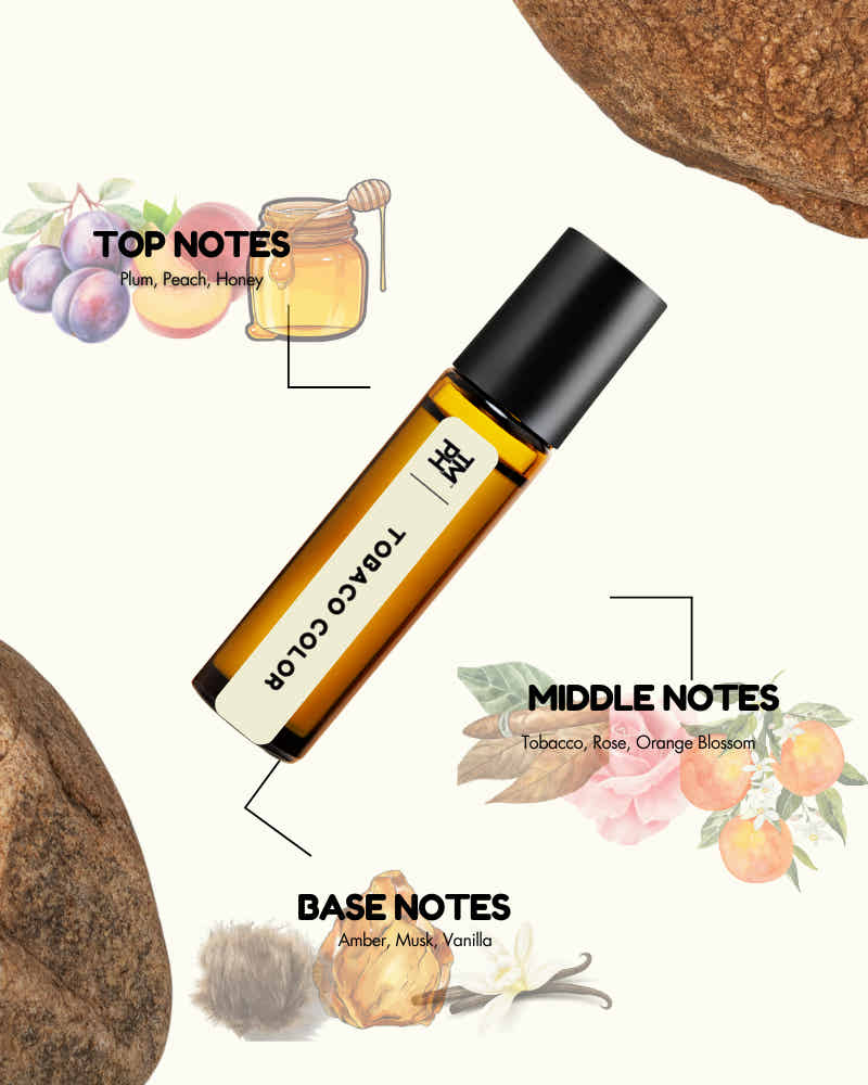 Tobacco Color AT | Luxury Niche Attar – 10+ Hour Long Lasting Pure Oil - Inspired by Tbcco Clr by Dor
