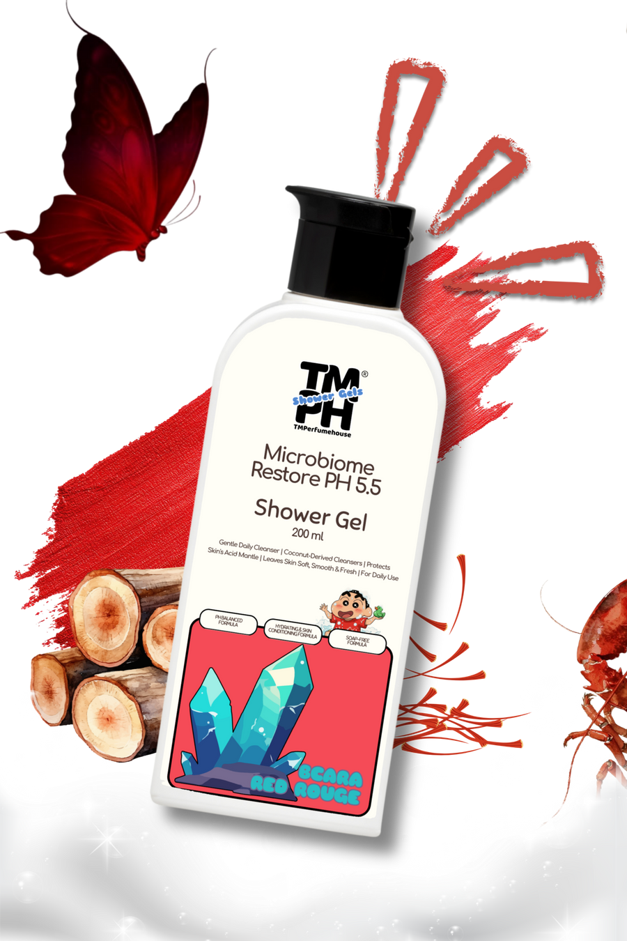 Bcara Red Rouge | Shower gel