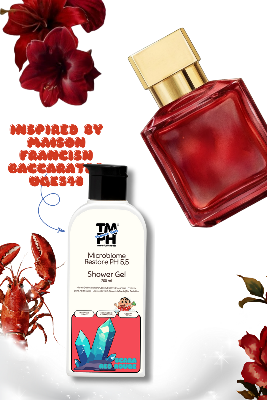 Bcara Red Rouge | Shower gel