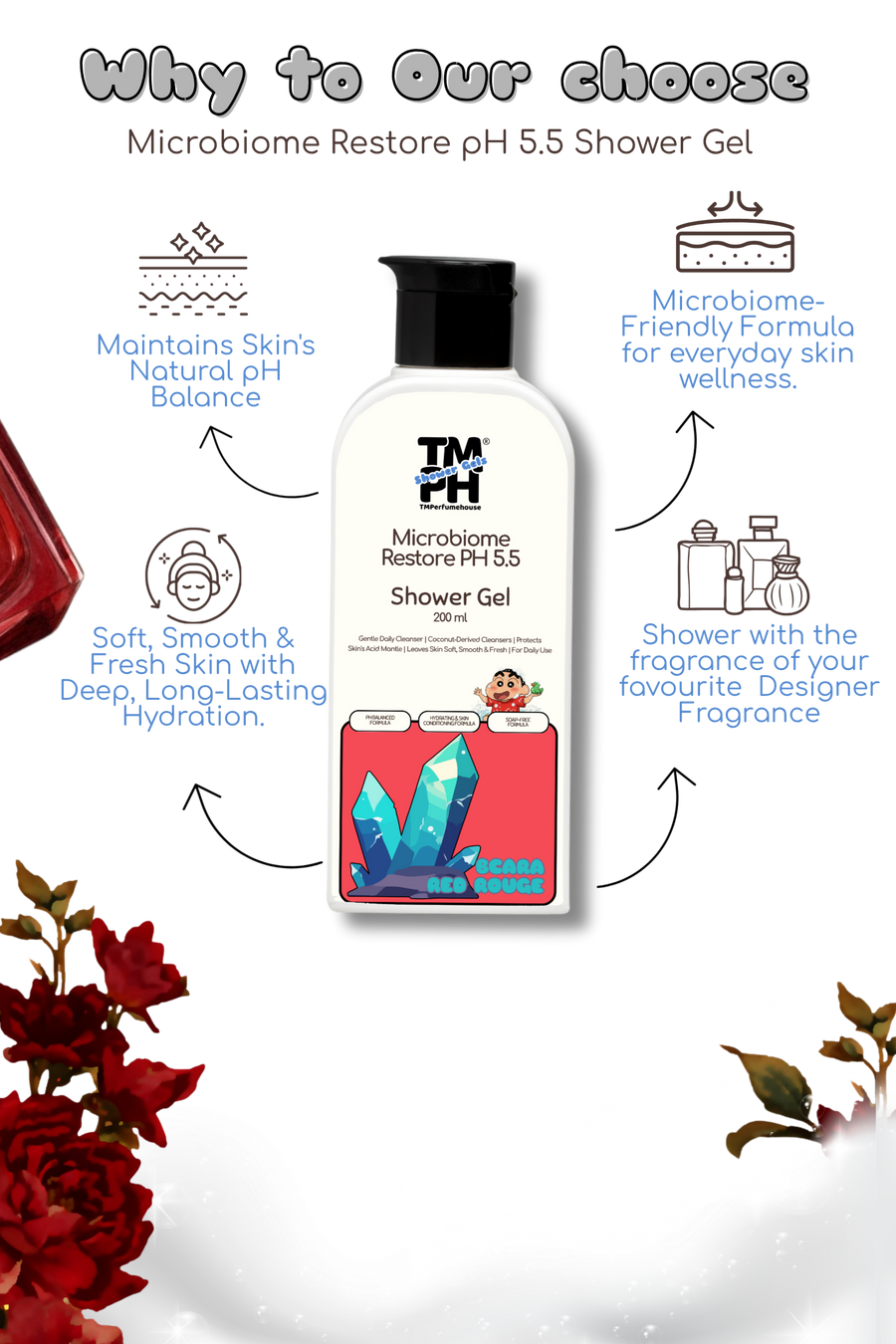 Bcara Red Rouge | Shower gel