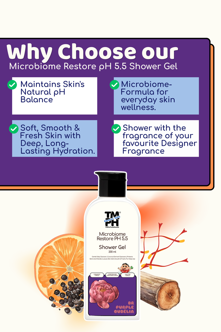 Dr Purple Oudélia | Shower gel