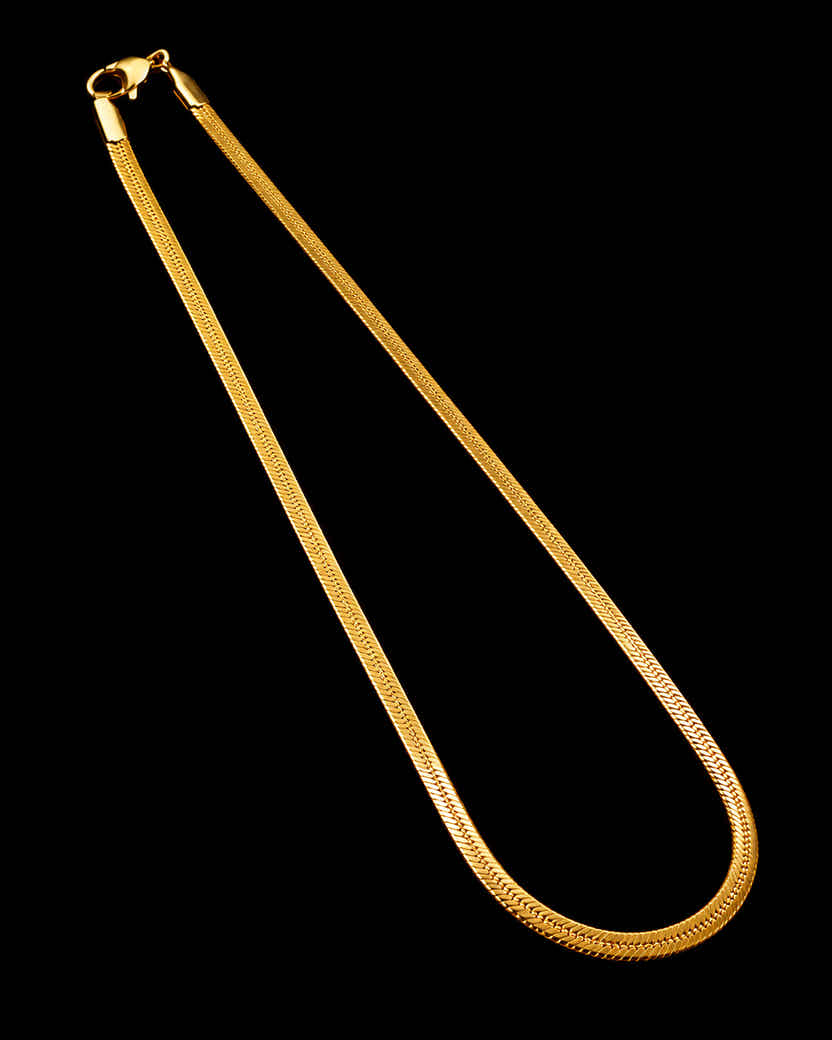 Gold Herringbone Chain