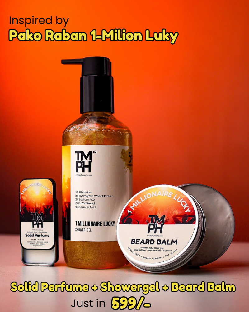 1 Millionaire lucky Ultimate Grooming Combo (Shower Gel + Solid Perfume + Beard Balm)