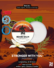 STRONGER WITH US | Premium Beard Balm – 10+ Hour Freshness & Styling - Inspired by Stronger With You by Emorio Armni