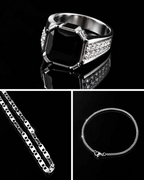 The Imperial Onyx Set: Veyra Royale, Aurelia Knot & Eclipse Royale Trio