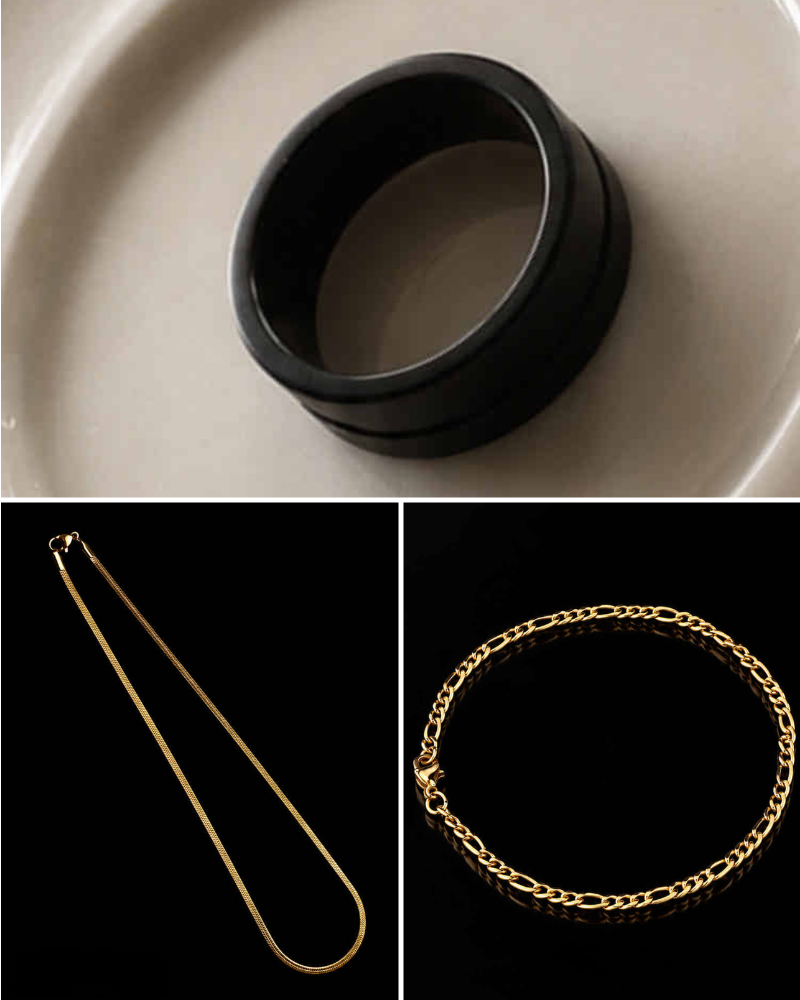 The Aureus Shadow Set: Solenne Gold, Veyra Gold & Eclipse Mate Trio
