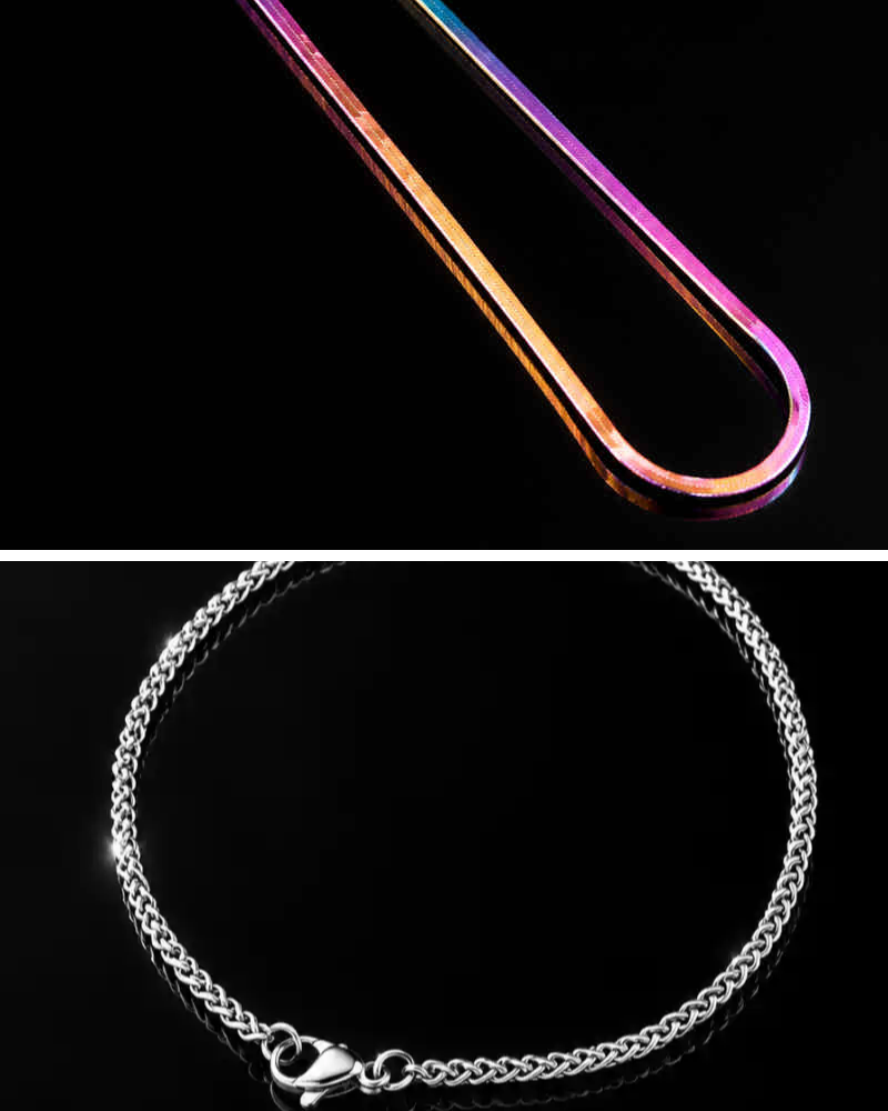 The Prism & Knot Set (Aurora Chain + Aurelia Knot Bracelet Combo)