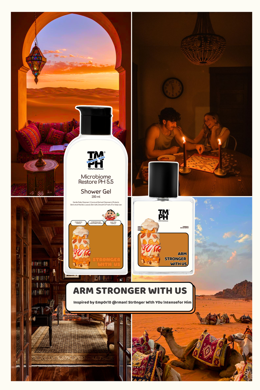 Arm Stronger With Us | Shower gel + Perfume