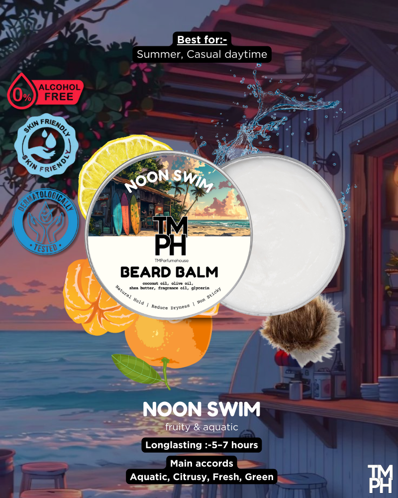 Noon swim | Premium Beard Balm – 10+ Hour Freshness & Styling