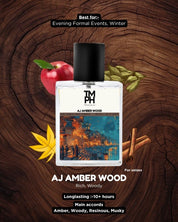 AJ Amber Wood – Inspired by Ajmal Amber Wood | Deep, Woody & Luxurious